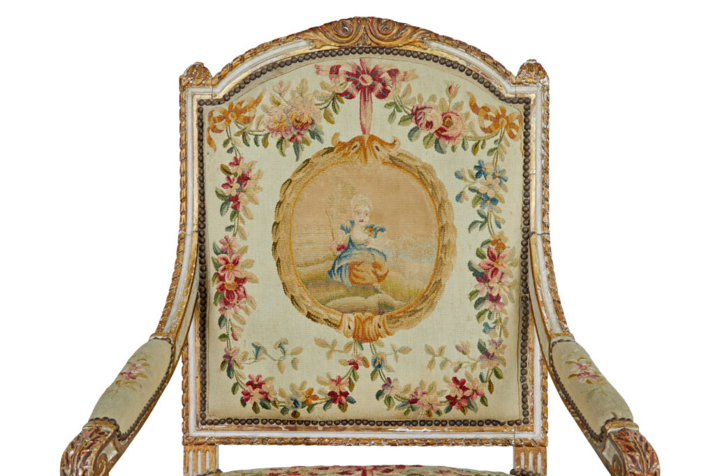 19th Century Louis Philippe I Period 5 Piece Salon Suite — image 9
