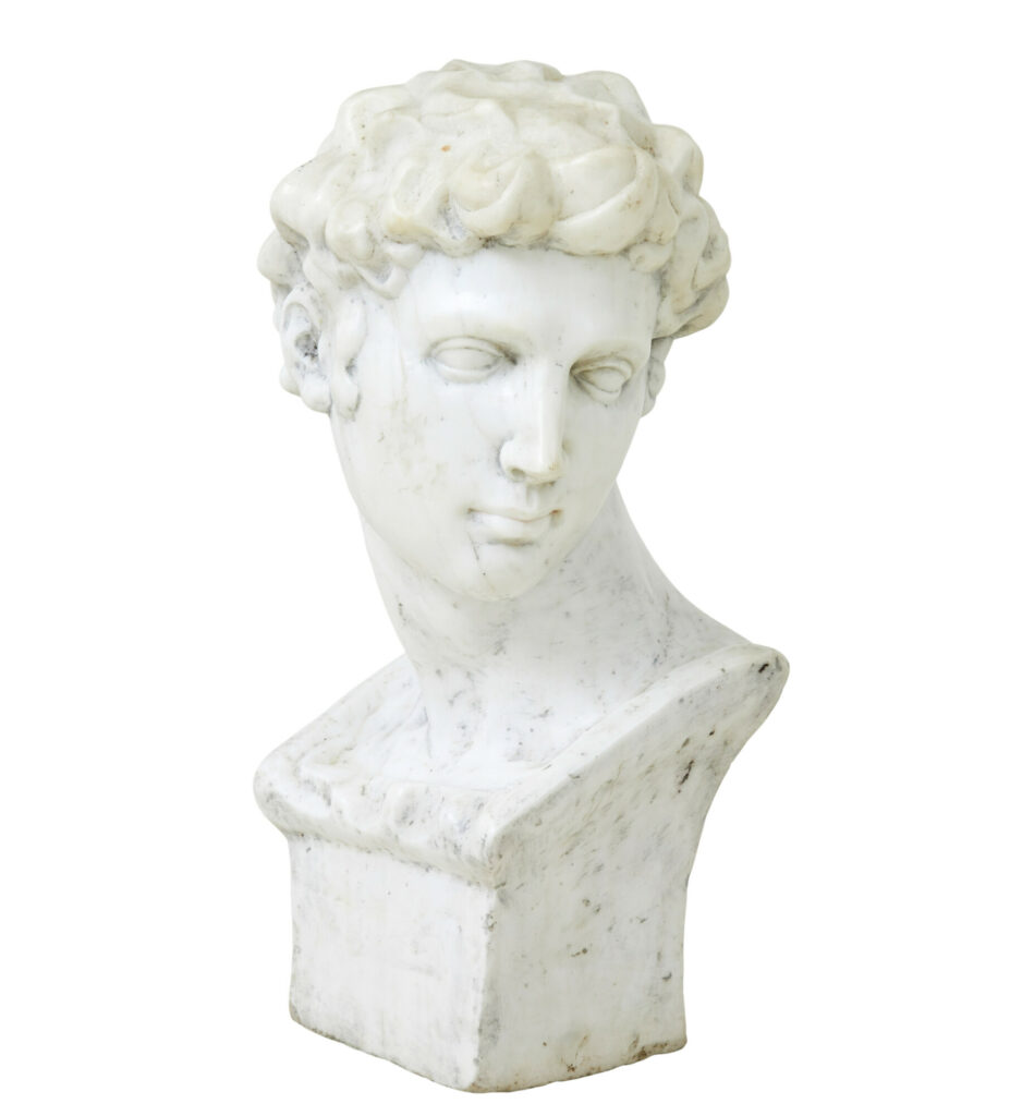 20th Century Decorative Marble Bust in the Greco Roman Style — image 10