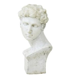 20th Century Decorative Marble Bust in the Greco Roman Style — thumbnail 9