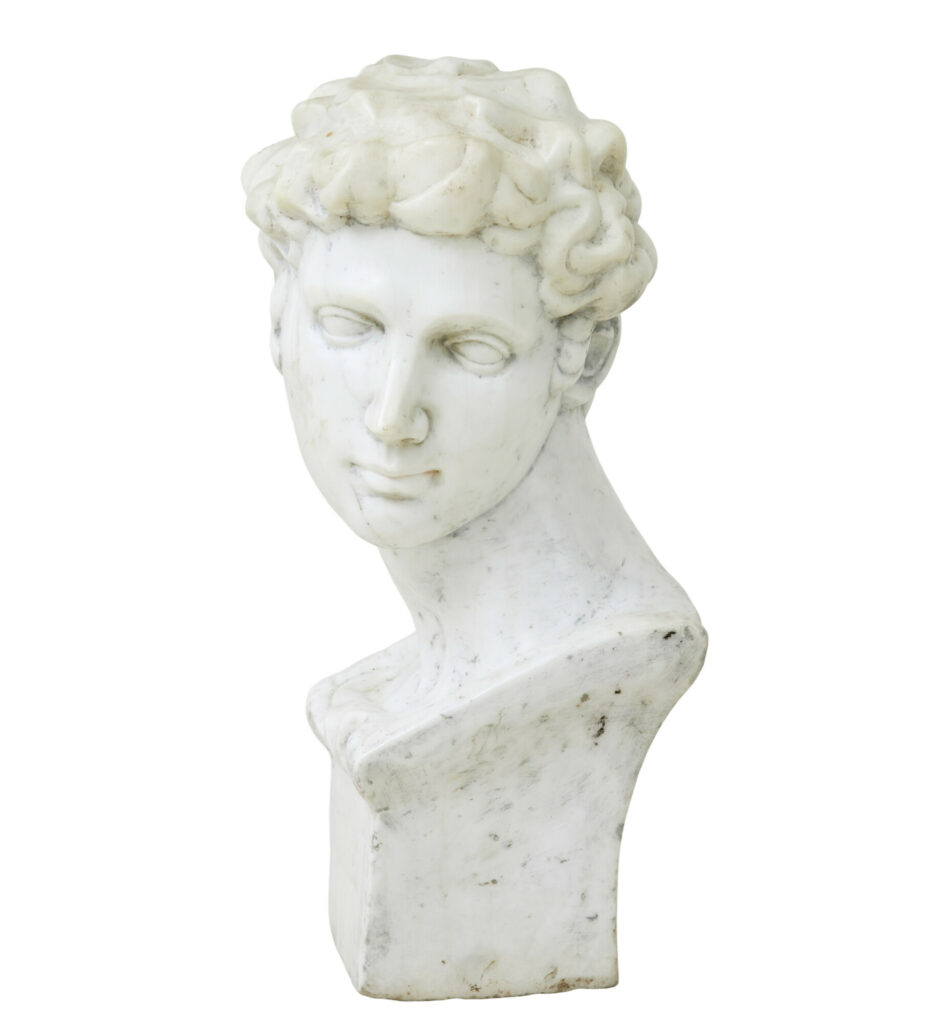 20th Century Decorative Marble Bust in the Greco Roman Style — image 9