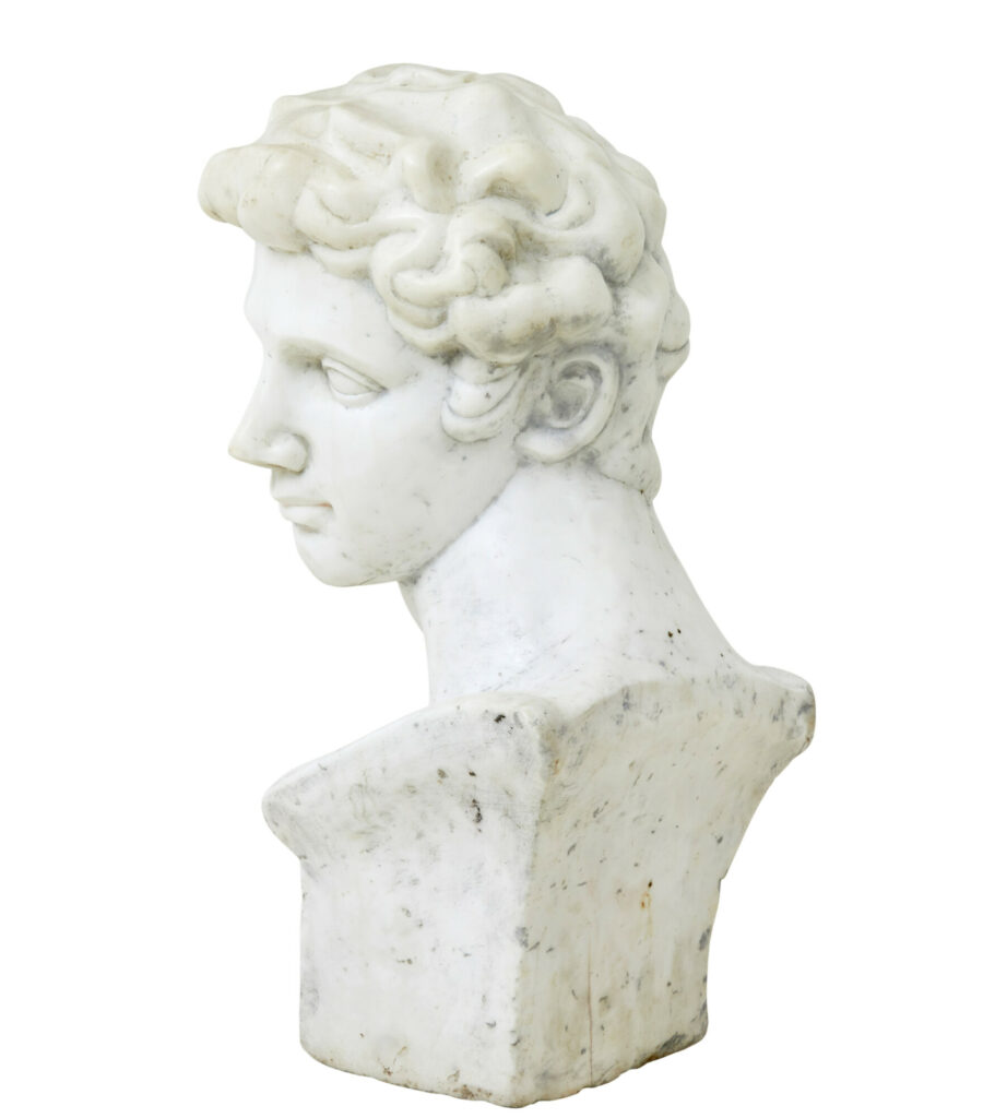 20th Century Decorative Marble Bust in the Greco Roman Style — image 7