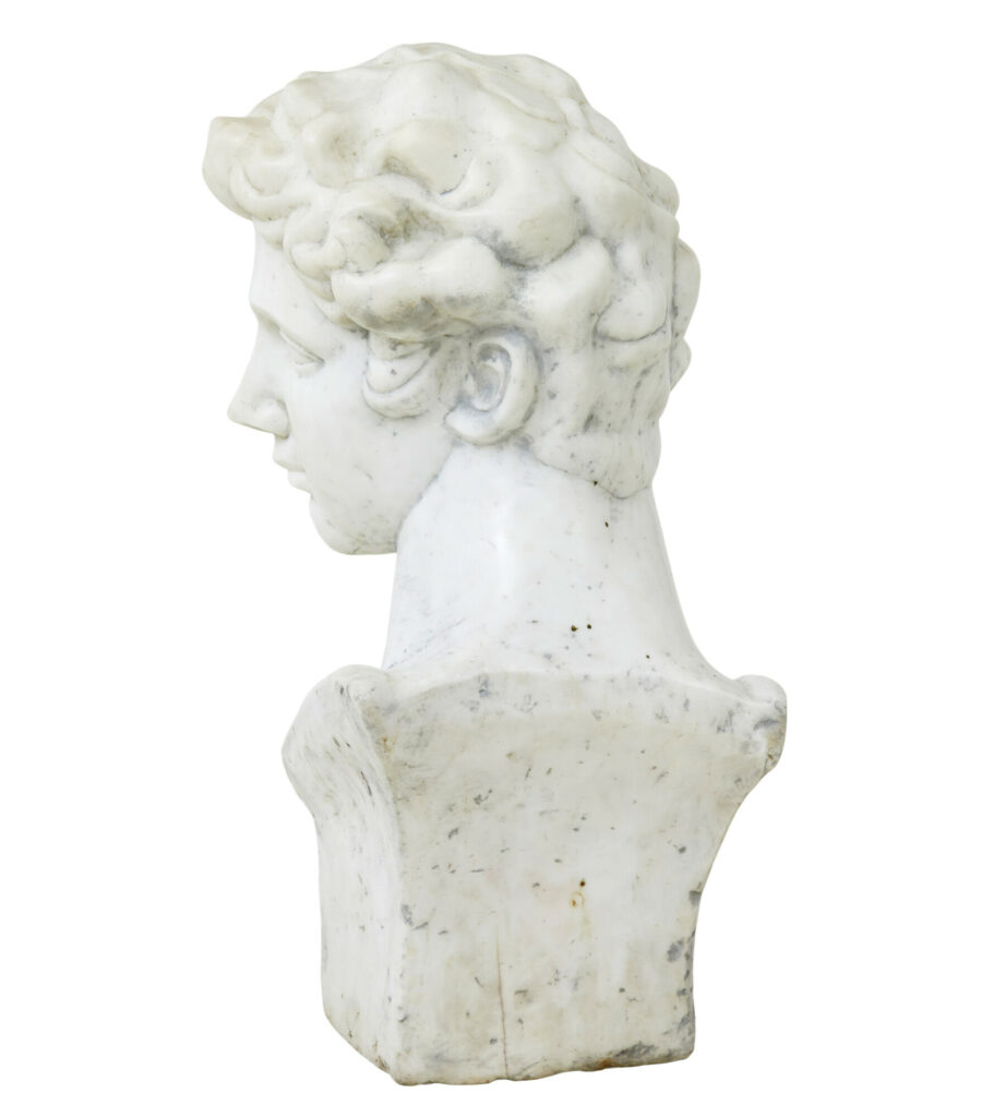 20th Century Decorative Marble Bust in the Greco Roman Style — image 6