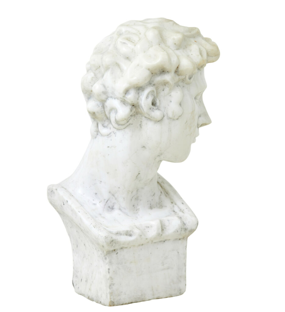 20th Century Decorative Marble Bust in the Greco Roman Style — image 3