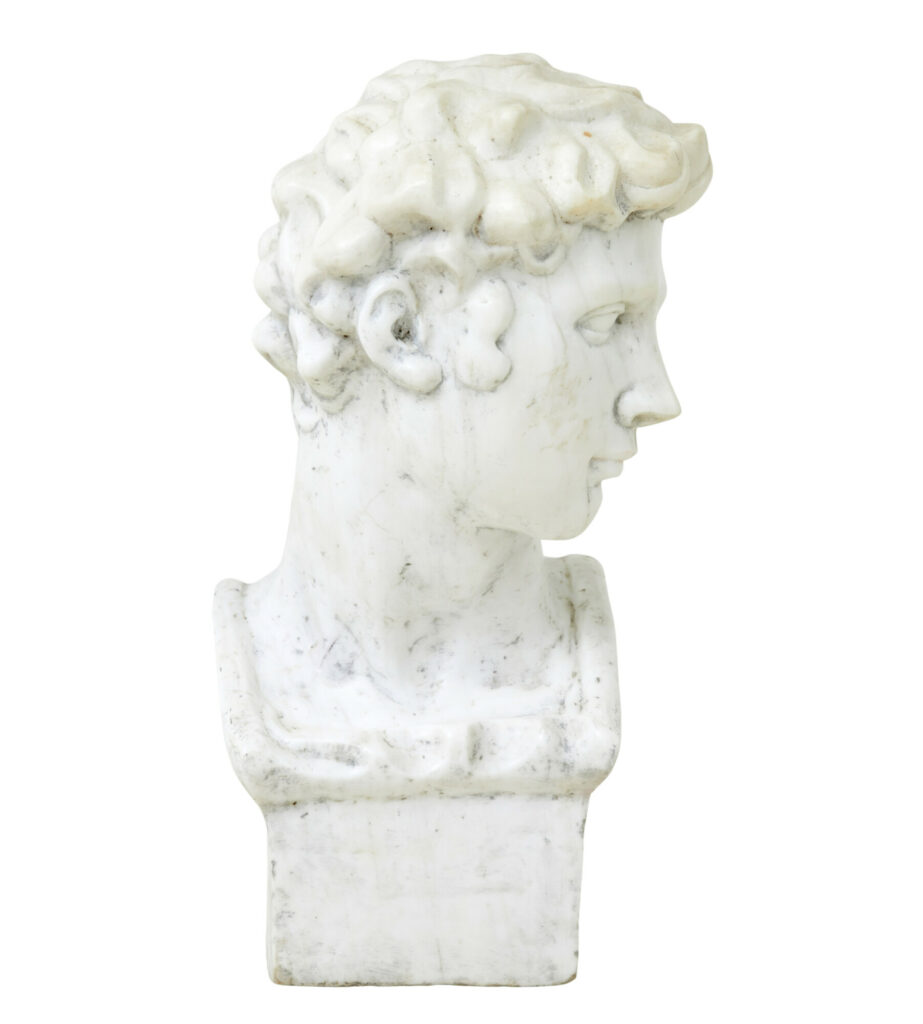 20th Century Decorative Marble Bust in the Greco Roman Style — image 2