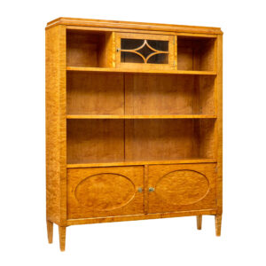 EARLY 20TH CENTURY SWEDISH BOOKCASE CABINET BY SANDBERG & CO