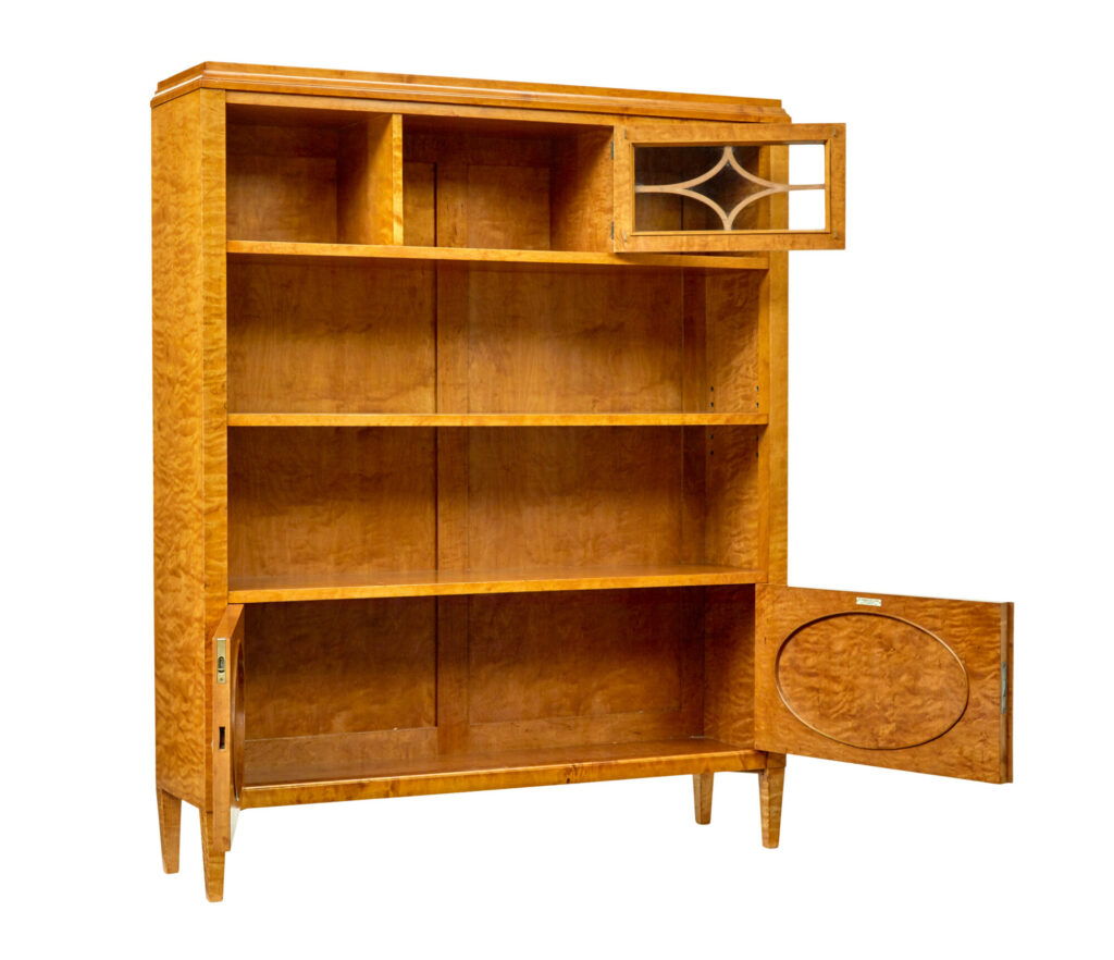 Early 20th Century Swedish Bookcase Cabinet by Sandberg &Amp; Co — image 9