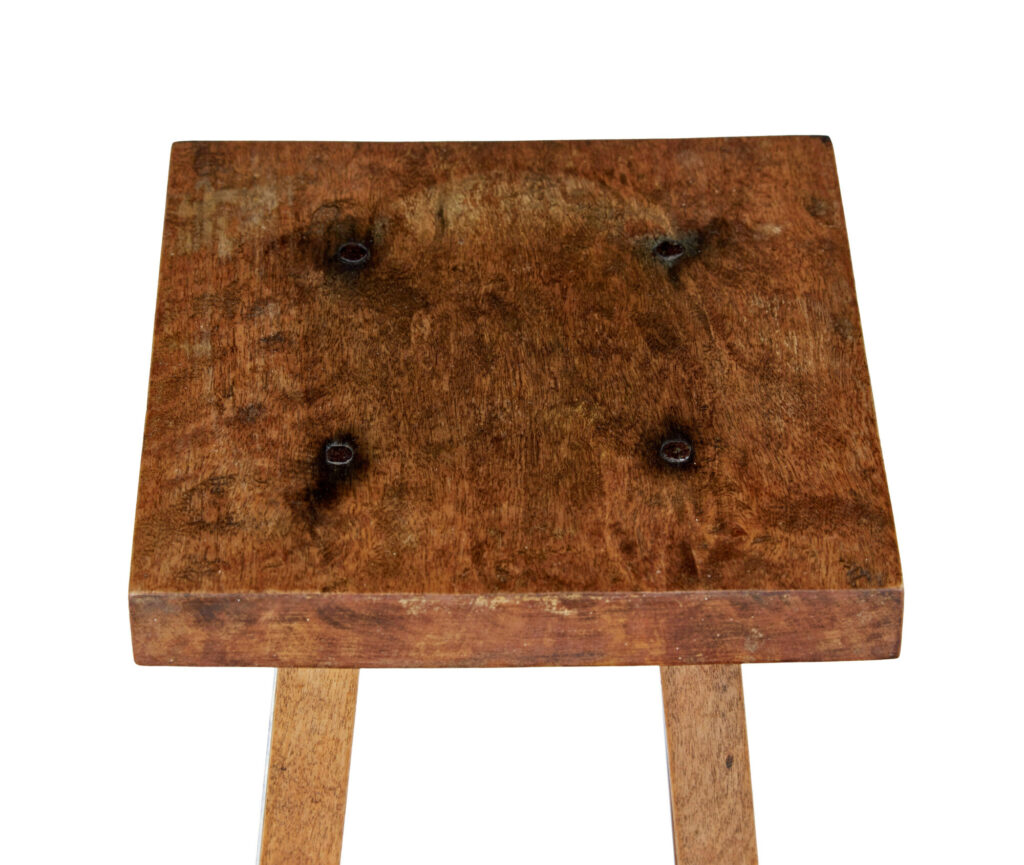 Pair of Late 19th Century Rustic Oak Pedestal Stands — image 4