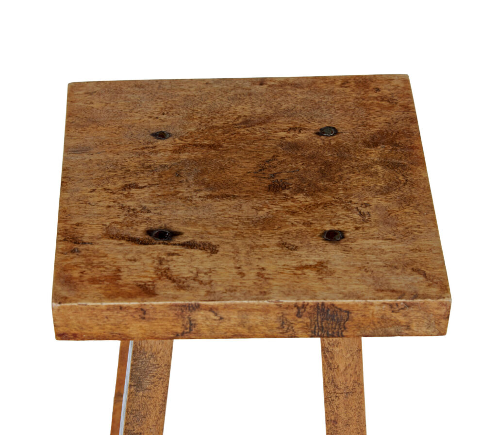 Pair of Late 19th Century Rustic Oak Pedestal Stands — image 3