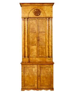 Impressive 19th Century Swedish Birch Architectural Cabinet — thumbnail 6