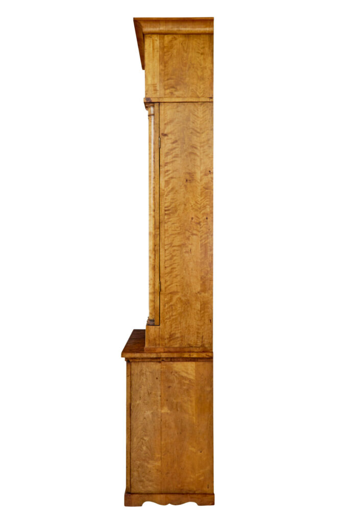 Impressive 19th Century Swedish Birch Architectural Cabinet — image 2