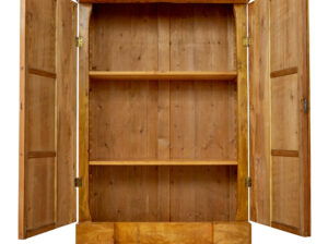 Impressive 19th Century Swedish Birch Architectural Cabinet — thumbnail 9