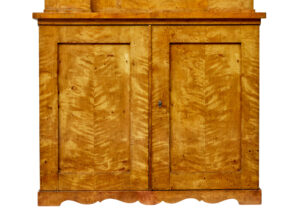 Impressive 19th Century Swedish Birch Architectural Cabinet — thumbnail 8