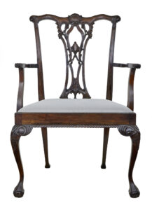 Chippendale Design Dining Chair of Large Proportions for Display — thumbnail 2