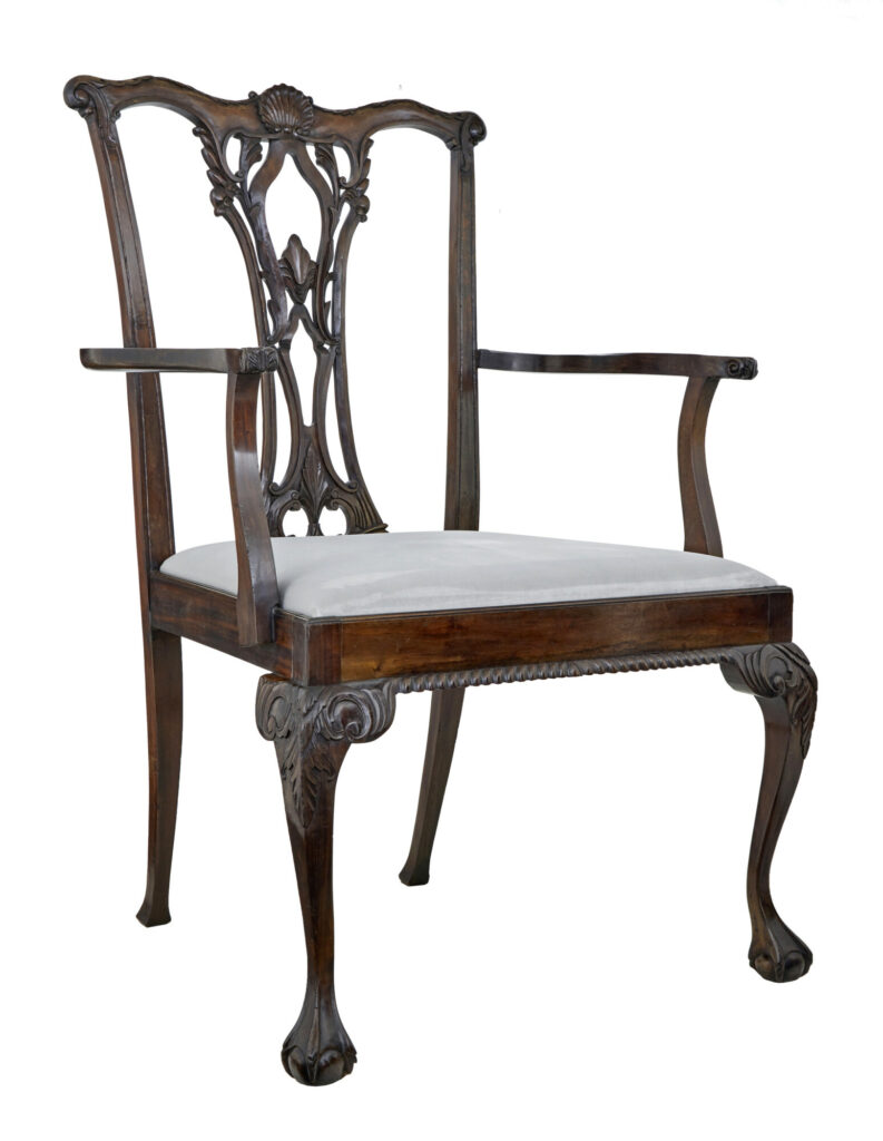 Chippendale Design Dining Chair of Large Proportions for Display — image 14