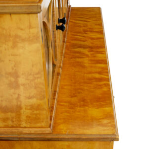 Late 19th Century Swedish Birch Art Nouveau Cabinet on Chest — thumbnail 4