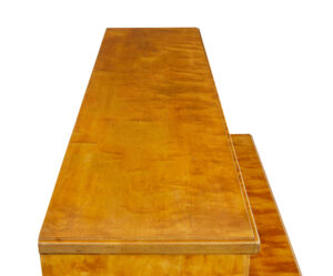 Late 19th Century Swedish Birch Art Nouveau Cabinet on Chest — thumbnail 3