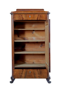 Mid 19th Century Swedish Flame Mahogany Cupboard — thumbnail 2