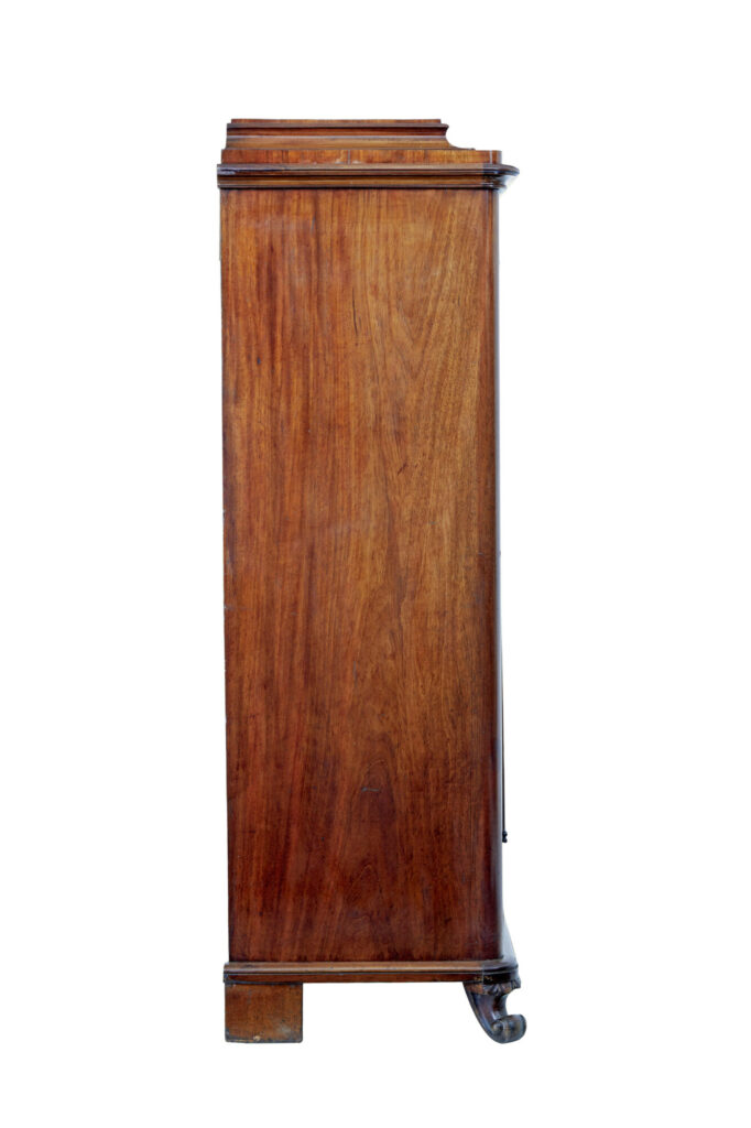 Mid 19th Century Swedish Flame Mahogany Cupboard — image 8