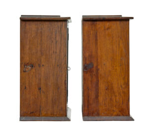 Pair of English Oak Small Cabinets Made from Hmy Osbourne — thumbnail 5
