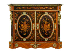 19th Century Louis Xvi Style Ormolu-Mounted Marquetry Meuble D'appui — thumbnail 6