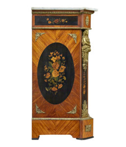 19th Century Louis Xvi Style Ormolu-Mounted Marquetry Meuble D'appui — thumbnail 4