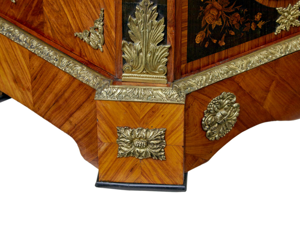 19th Century Louis Xvi Style Ormolu-Mounted Marquetry Meuble D'appui — image 14