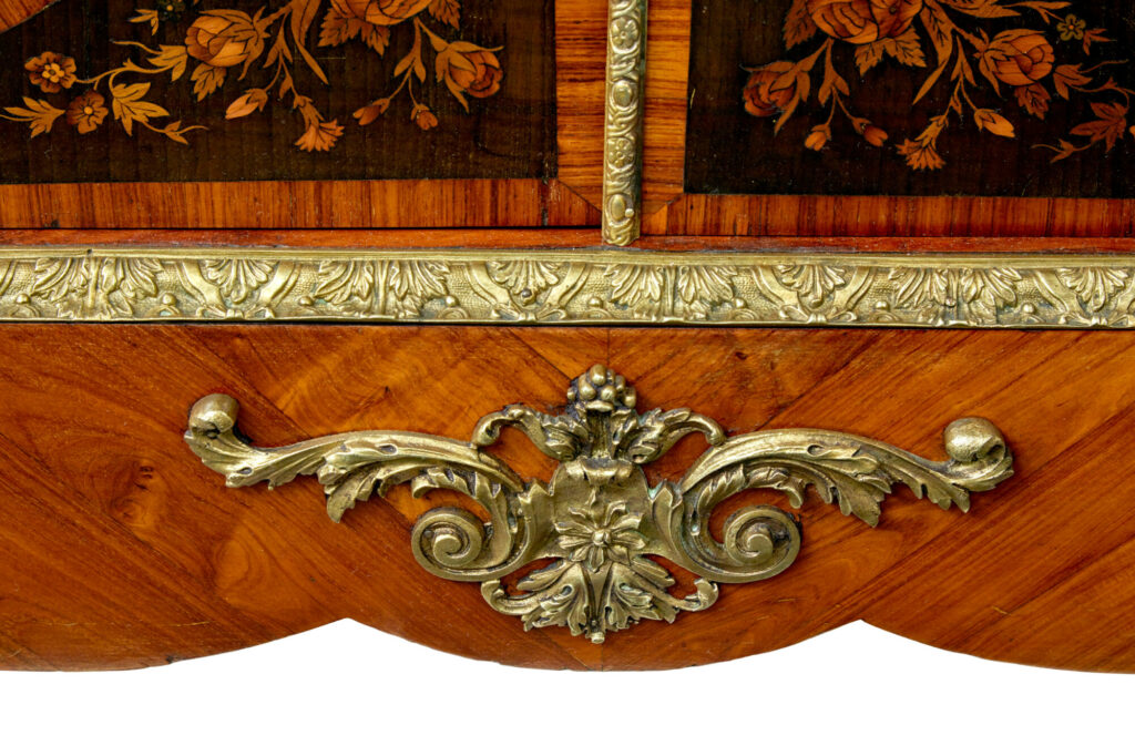 19th Century Louis Xvi Style Ormolu-Mounted Marquetry Meuble D'appui — image 13
