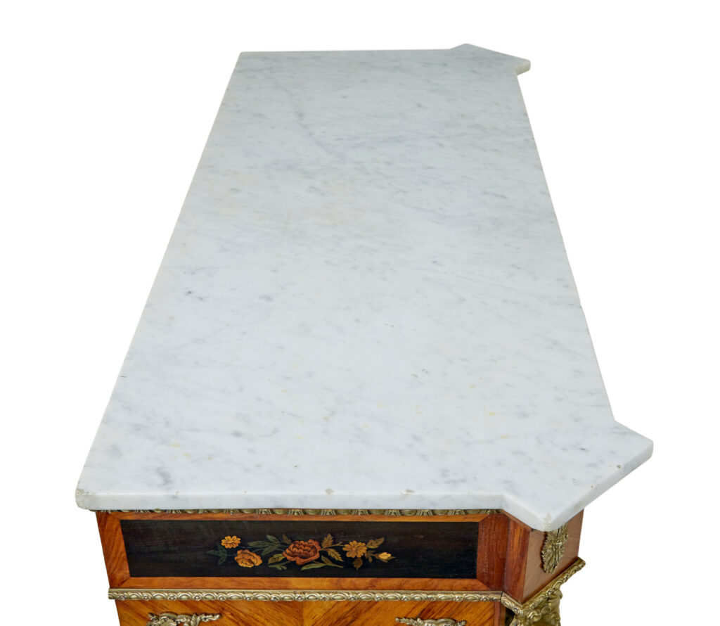 19th Century Louis Xvi Style Ormolu-Mounted Marquetry Meuble D'appui — image 10