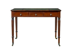 19th Century Late Georgian Mahogany and Leather Architects Desk — thumbnail 10