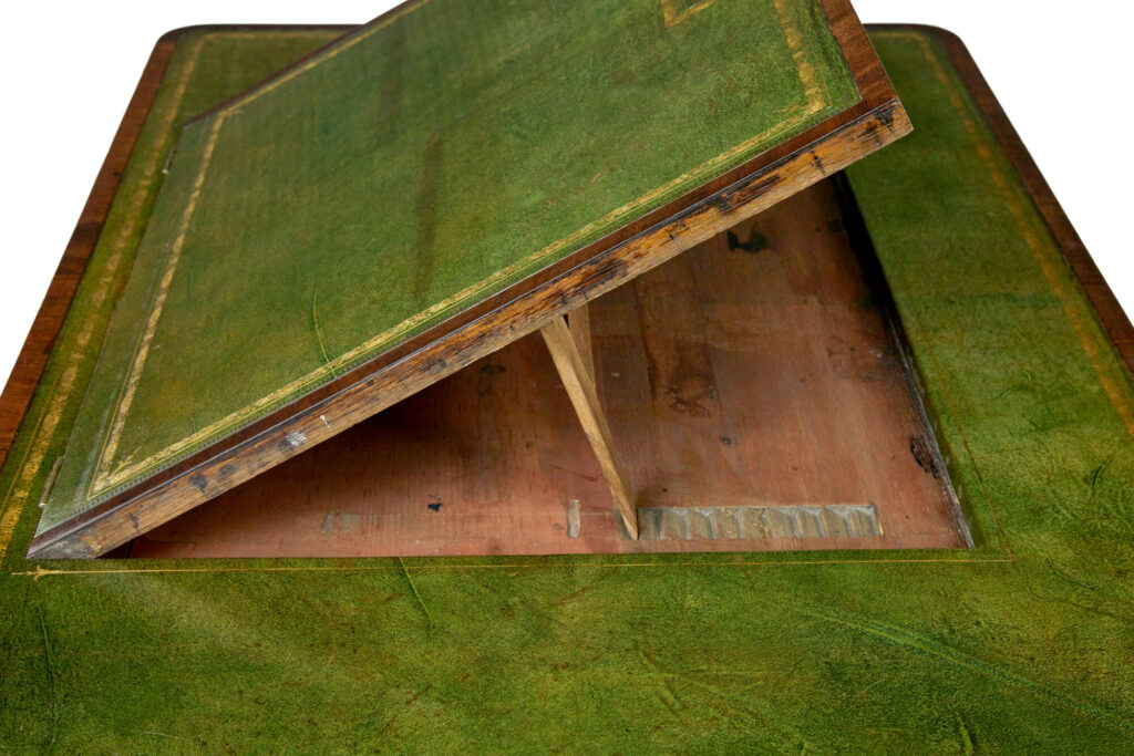 19th Century Late Georgian Mahogany and Leather Architects Desk — image 3