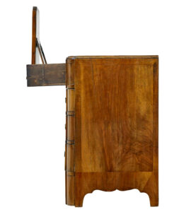 Early 20th Century Walnut Queen Anne Inspired Chest of Drawers — thumbnail 10