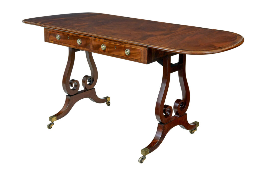 Early 19th Century Mahogany Sofa Table — image 9