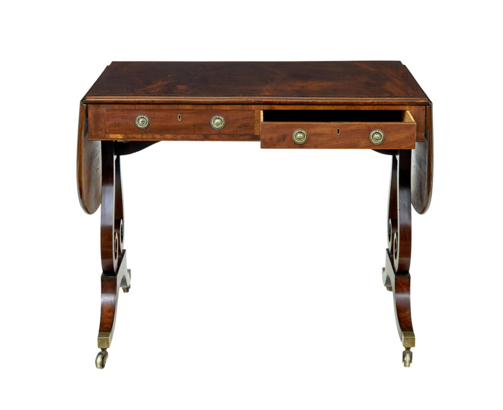 Early 19th Century Mahogany Sofa Table — image 7