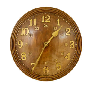 Art Deco Teak Wall Clock by Zenith — thumbnail 1