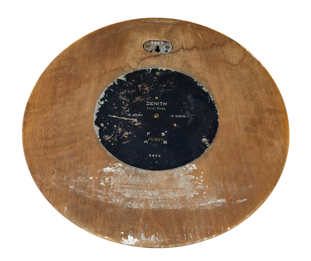 Art Deco Teak Wall Clock by Zenith — image 2