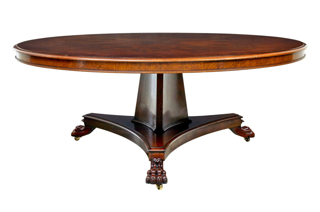 Large 20th Century Pollard Oak Dining Table — image 8