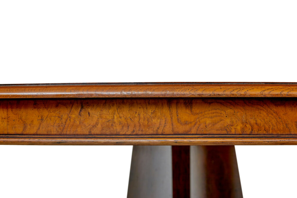 Large 20th Century Pollard Oak Dining Table — image 2