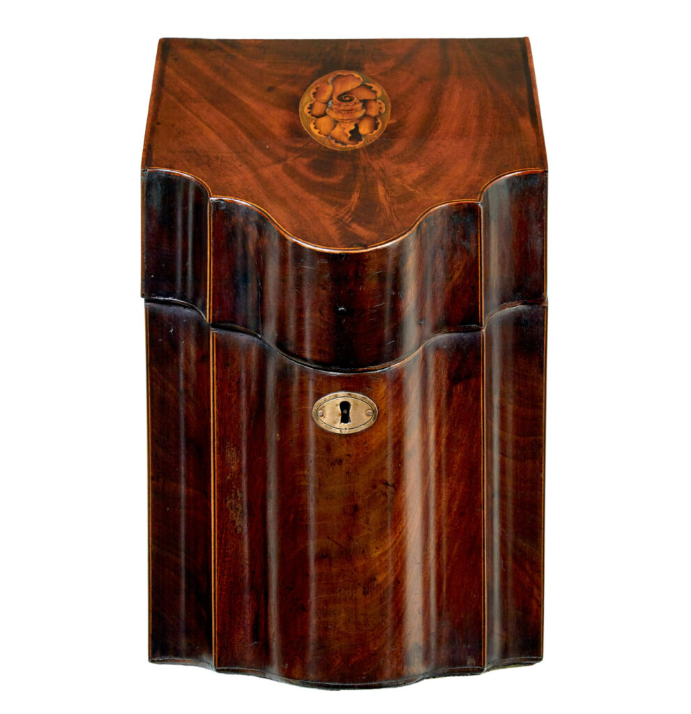 18th Century Inlaid Mahogany Georgian Knife Box