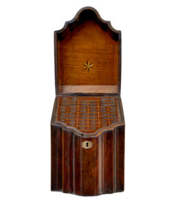 18th Century Inlaid Mahogany Georgian Knife Box — thumbnail 10