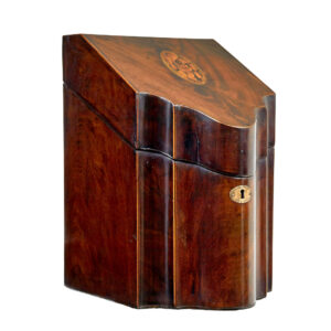 18th Century Inlaid Mahogany Georgian Knife Box — thumbnail 9