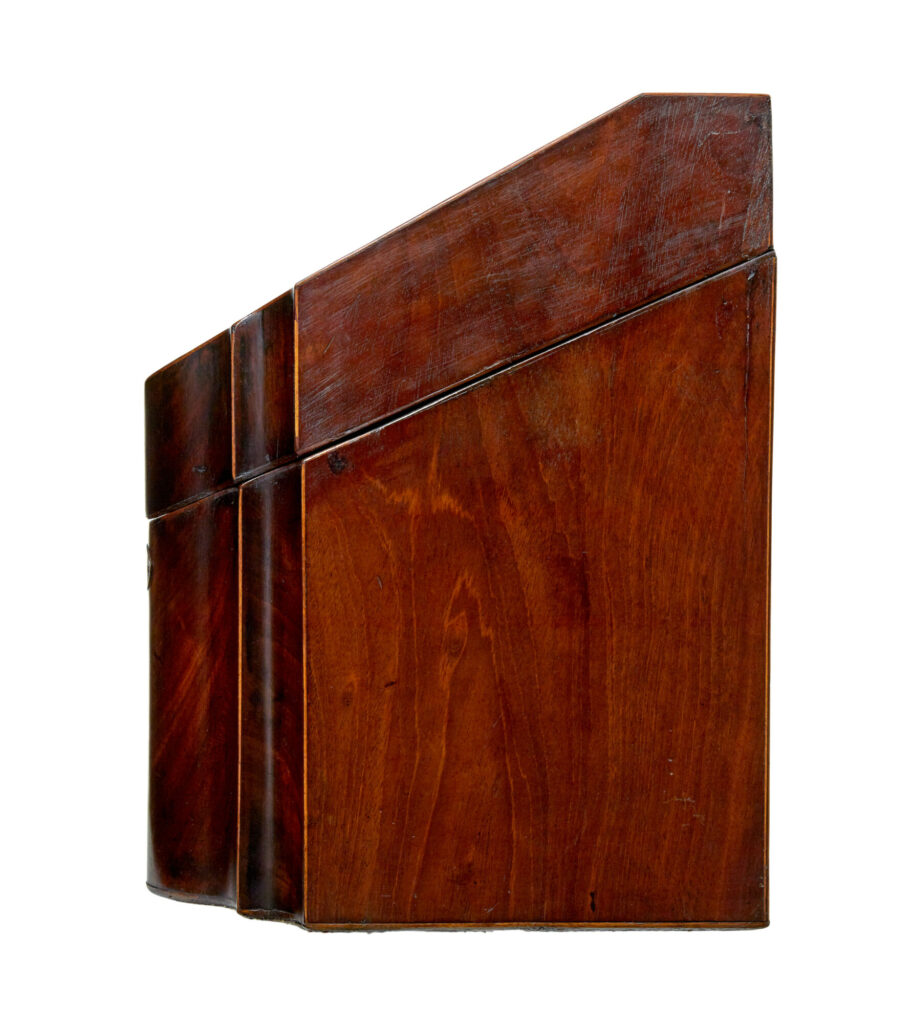 18th Century Inlaid Mahogany Georgian Knife Box — image 6