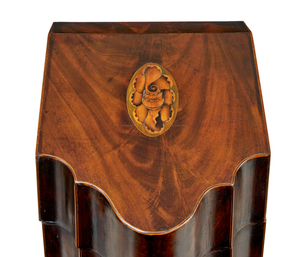 18th Century Inlaid Mahogany Georgian Knife Box — image 5