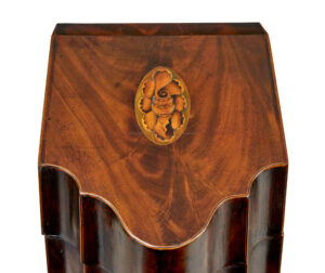 18th Century Inlaid Mahogany Georgian Knife Box — thumbnail 5