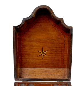 18th Century Inlaid Mahogany Georgian Knife Box — thumbnail 2