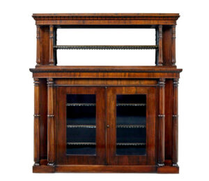 MID 19TH CENTURY PALISANDER MIRRORED CHIFFIONIER