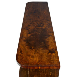Mid 20th Century Scandinavian Birch Inlaid Open Bookcase — thumbnail 8