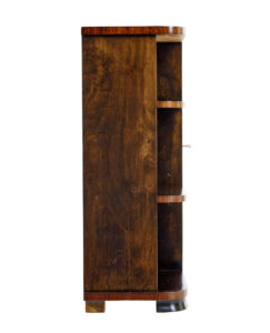 Mid 20th Century Scandinavian Birch Inlaid Open Bookcase — thumbnail 3