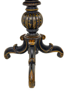 19th Century Lacquered Hand Painted Tray Table — thumbnail 3