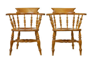 PAIR OF 19TH CENTURY ELM ELBOW CHAIRS