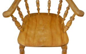 Pair of 19th Century Elm Elbow Chairs — thumbnail 3